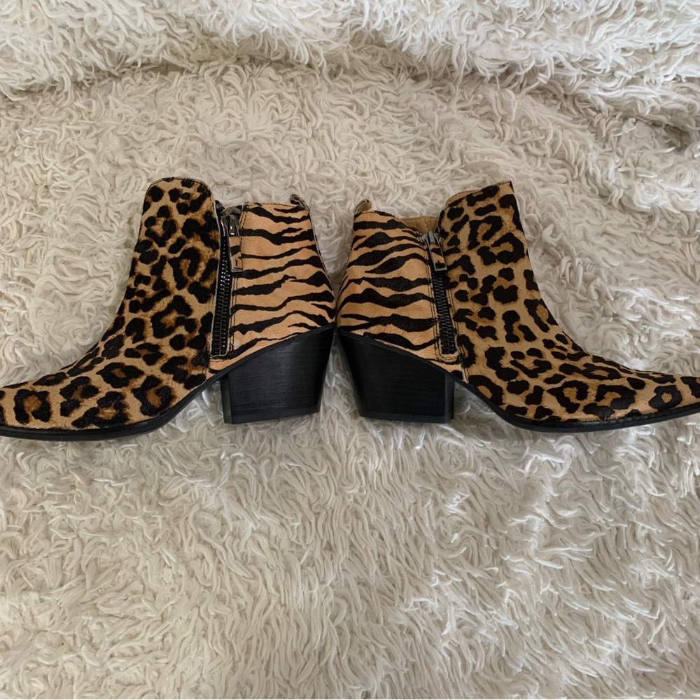 Franco Fortini Leopard Booties Size 10 - Picture 5 of 7